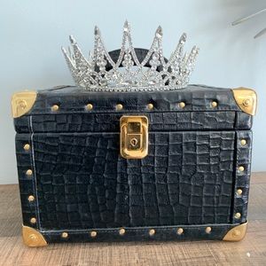 Pageant Crown and Sash Box for Large Size Crowns